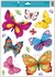Decorative Window Cling – Butterflies in Pink, Yellow and Turquoise Colours