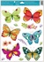 Decorative Window Cling – Butterflies in Yellow, Green and Red Combination