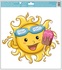 Decorative Window Cling – Sunshine with Ice Cream
