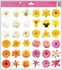 Decorative Window Cling – Small Light Flowers