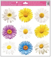 Decorative Window Cling – Large Light Flowers