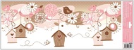 Decorative Window Cling – Wooden Birdhouses