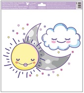Decorative Window Cling – Sun with Moon