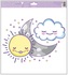 Decorative Window Cling – Sun with Moon