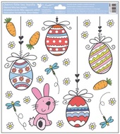 Decorative Window Cling – Eggs and Carrots