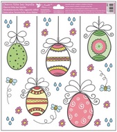 Decorative Window Cling – Eggs and Drops