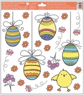 Decorative Window Cling – Eggs and Chicken