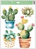 Decorative Window Cling – Cacti In 3 Pots