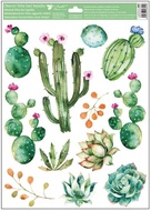 Decorative Window Cling – Darker Cacti Loose