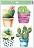 Decorative Window Cling – Cacti In 4 Pots
