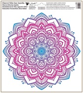 Decorative Window Cling – Pink-blue Mandala