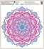 Decorative Window Cling – Pink-blue Mandala