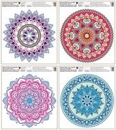 Self-Adhering Window Decoration Mandala 30 x 33,5 cm 