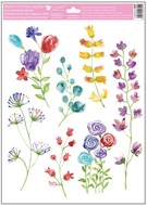 Decorative Window Cling – Flowers and Ears of Corn