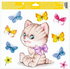 Decorative Window Cling – Kitten with a bow