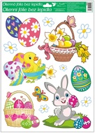 Decorative Window Cling – Basket with Flowers