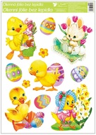 Decorative Window Cling – Chicken with a blue Hat