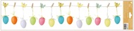 Decorative Window Cling – Blue-white Eggs on a String