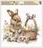 Decorative Window Cling – Bunny next to a basket of eggs