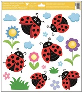 Decorative Window Cling – Flying Ladybugs