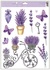 Decorative Window Cling – Lavender And Wheel