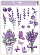 Decorative Window Cling – Bouquet Of Lavender in Flower Pots