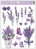 Decorative Window Cling – Bouquet Of Lavender in Flower Pots
