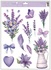 Decorative Window Cling – Lavender and Heart