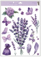 Decorative Window Cling – Large Lavender with Bag