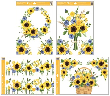 Window Clings Sunflowers 35 x 50 cm 