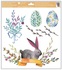 Decorative Window Cling – Bunny on yellow Ribbon
