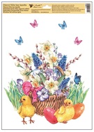 Decorative Window Cling – Basket and Chicks