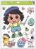 Decorative Window Cling – Little girl with a blue beret