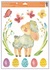 Decorative Window Cling – Standing Easter lamb