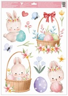 Decorative Window Cling – Two Easter baskets