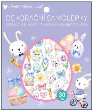 Bunny Stickers 30 pcs 13 x 15.5 cm