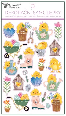 Plastic Chicks Stickers with Gloss 14.5 x 25 cm