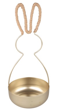 Decorative Bowl in the shape of Bunny, Metal 11.5 x 26.5 cm