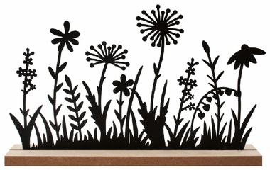 Metal Meadow 22 x 13.5 x 4 cm on a stand