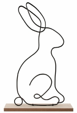 Bunny metal 17 x 31.5 x 5 cm for standing