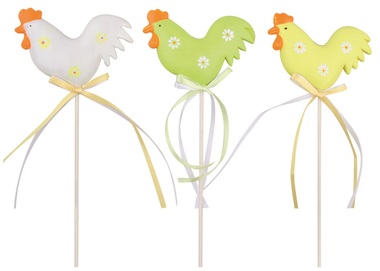 Plastic Hen on Stick 8 cm + Stick