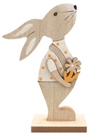Standing Wooden Rabbit 16 cm