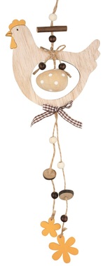 Hanging Wooden Hen 32 cm