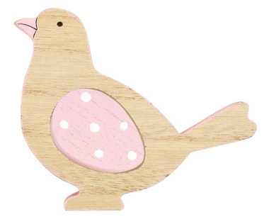 Standing Wooden Bird 12 cm