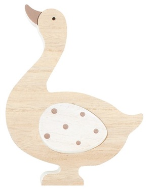 Standing Wooden Goose 16 cm