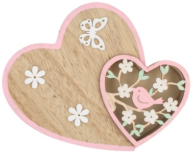 Standing Wooden Heart 11 cm