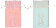 Fabric Easter Rabbit -bag 13,5 x 22 cm