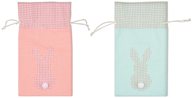 Fabric Easter Rabbit -bag 13,5 x 22 cm