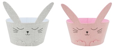 Fabric Easter Rabbit Basket 19x9,5 cm