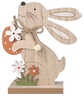 Standing Wooden Rabbit 14 cm 